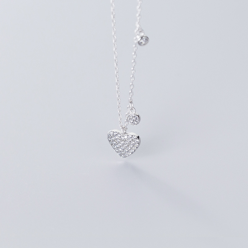 925 silver heart necklace