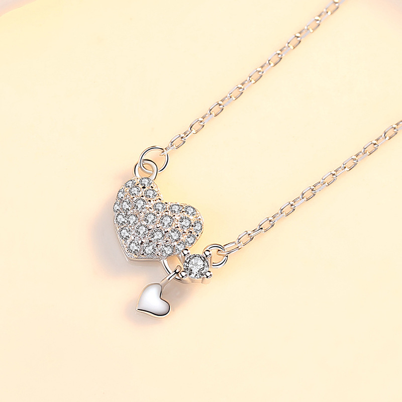 925 silver heart necklace