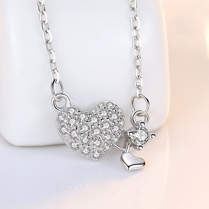 925 silver heart necklace