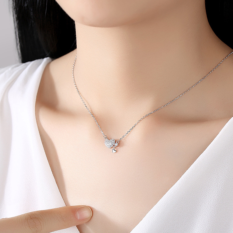 925 silver heart necklace