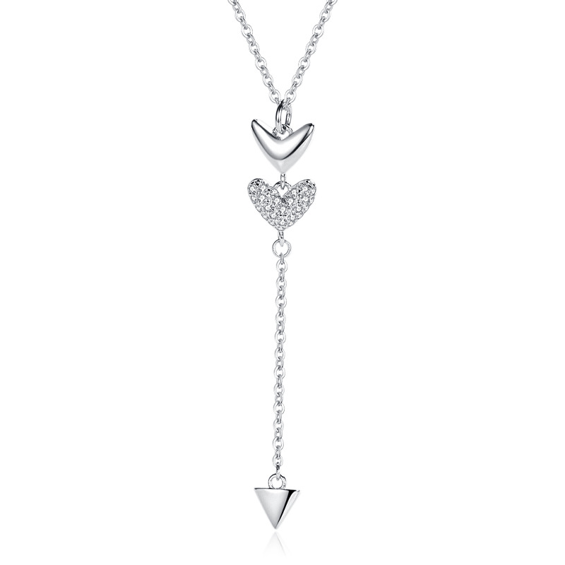 925 silver heart necklace