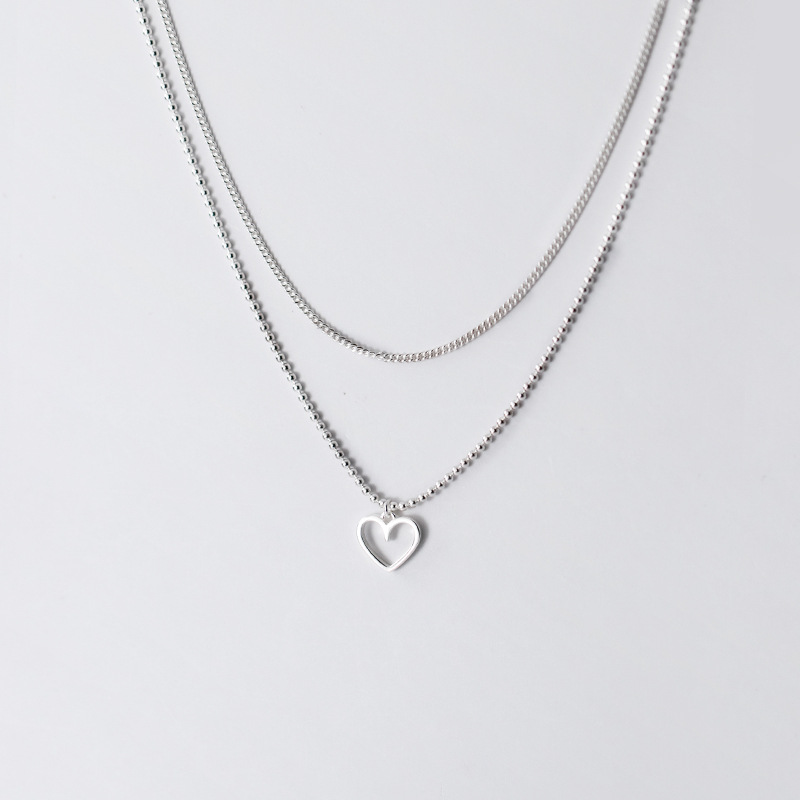 925 silver heart necklace