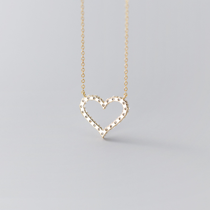 925 silver heart necklace