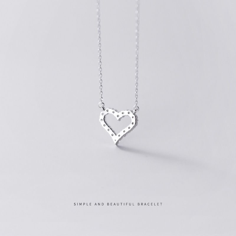 925 silver heart necklace