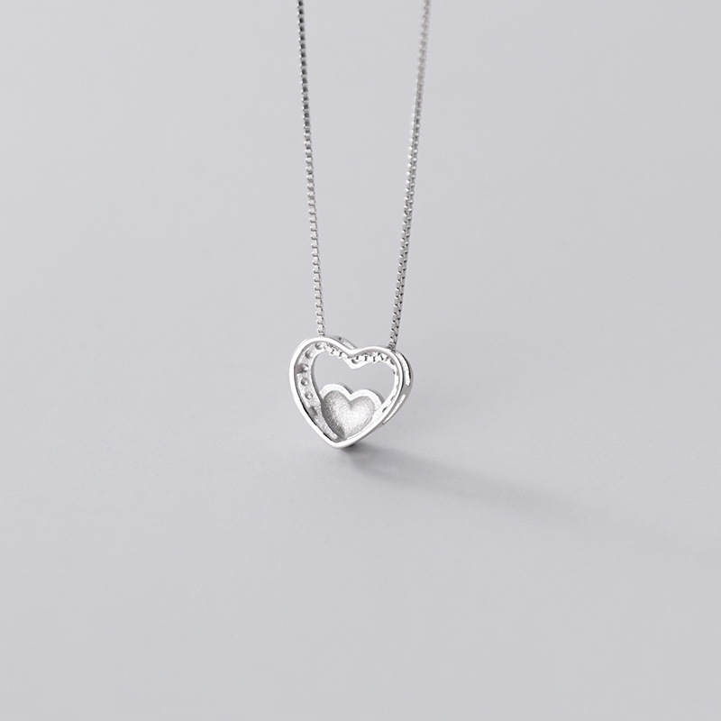 925 silver heart necklace