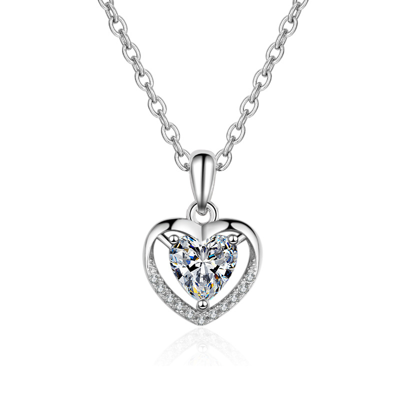 925 silver heart necklace