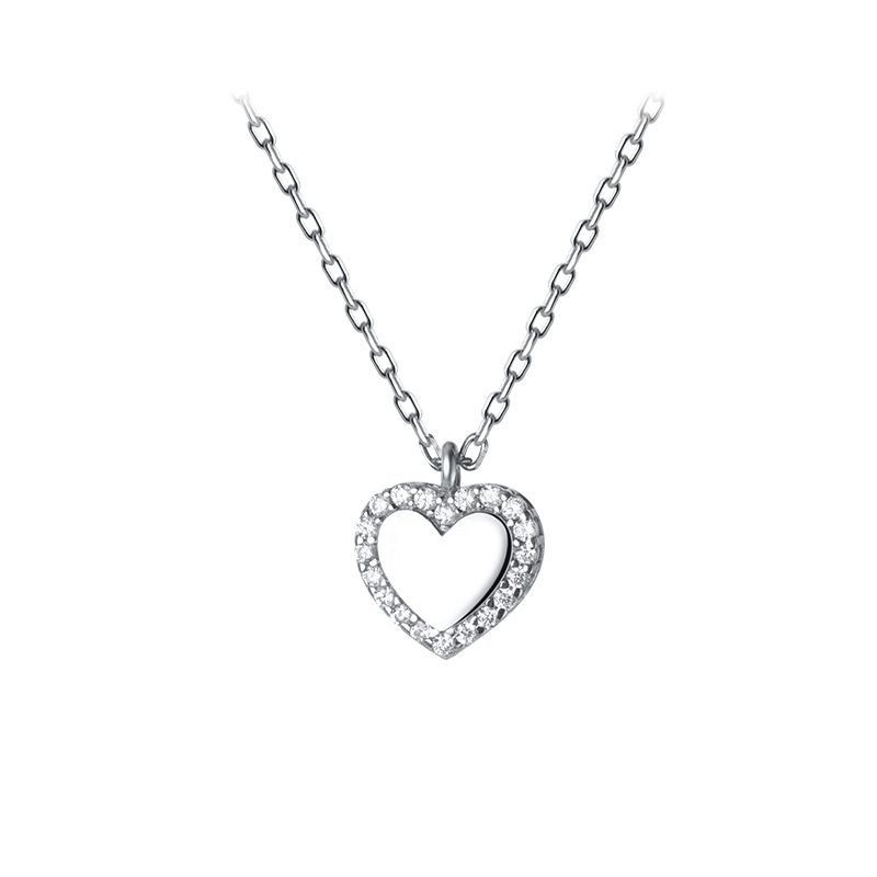 925 silver heart necklace