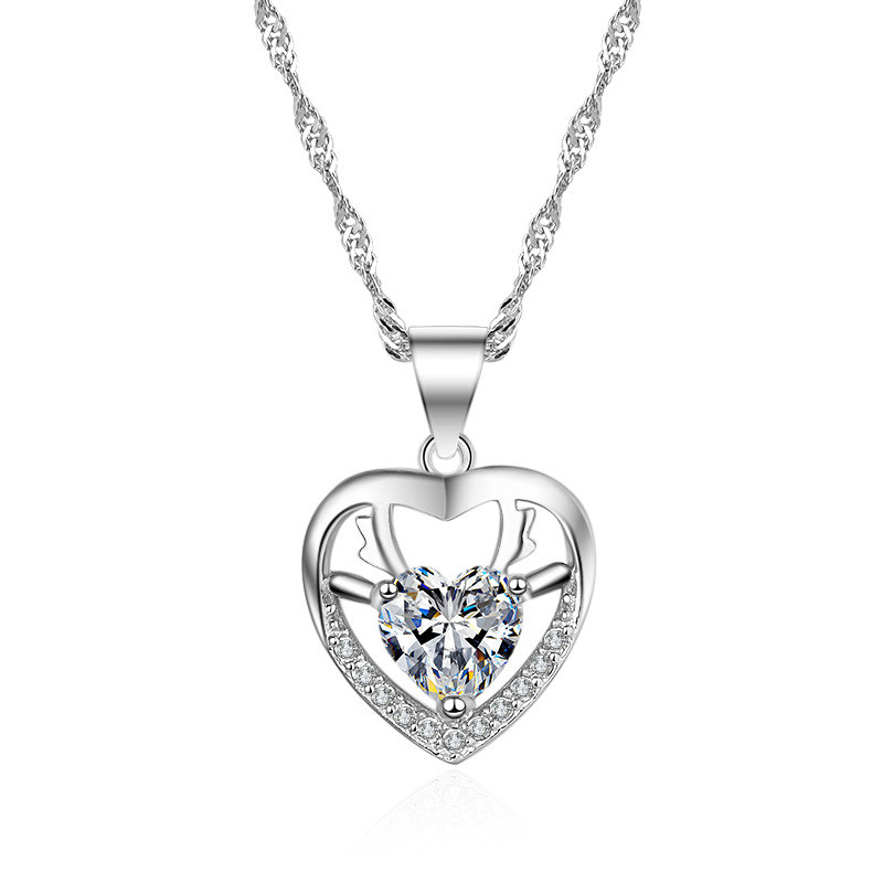 925 silver heart necklace