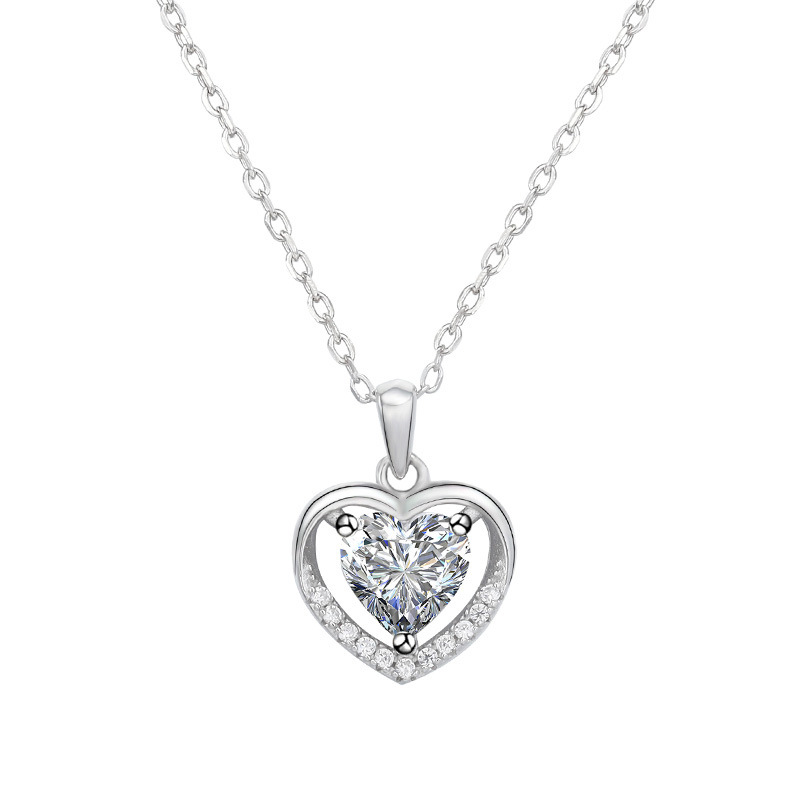 925 silver heart necklace