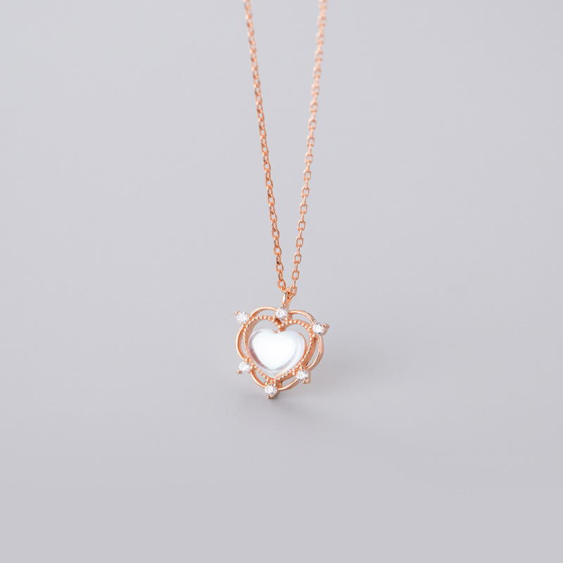 925 silver heart necklace