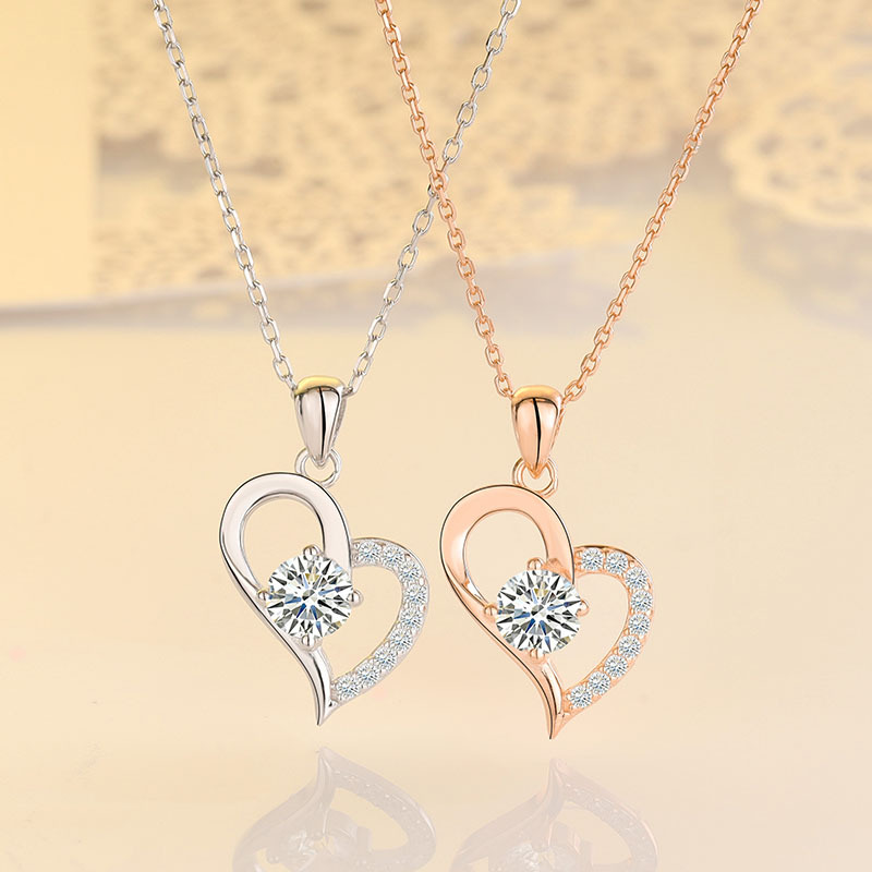 925 silver heart necklace