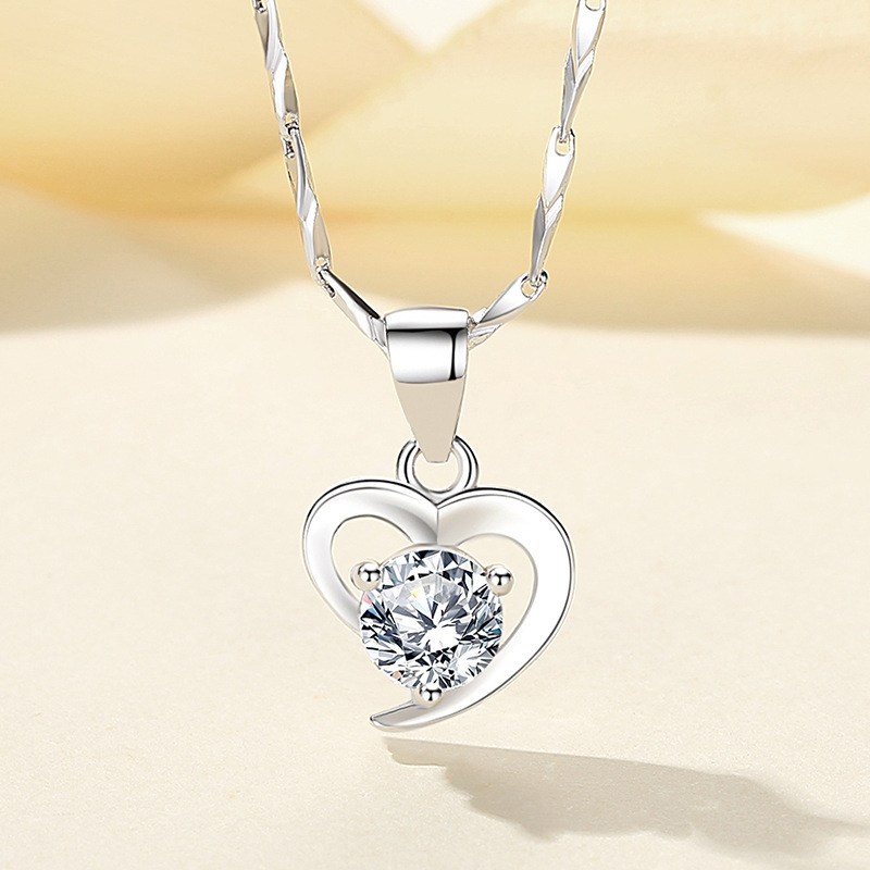 925 silver heart necklace