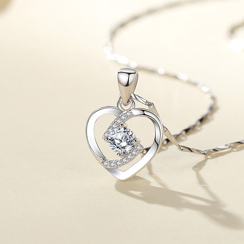 925 silver heart necklace