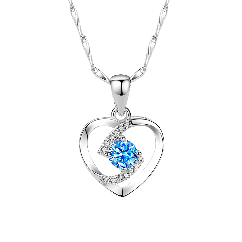 925 silver heart necklace