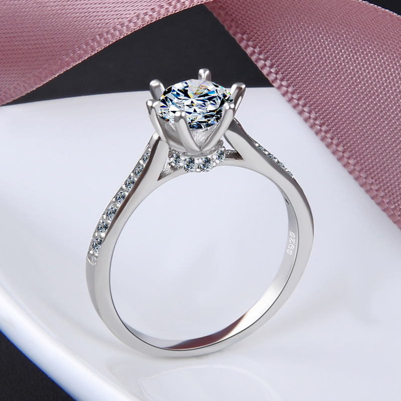 925 SILVER HIGH QUALITY ENGAGEMENT RING WOMEN RING