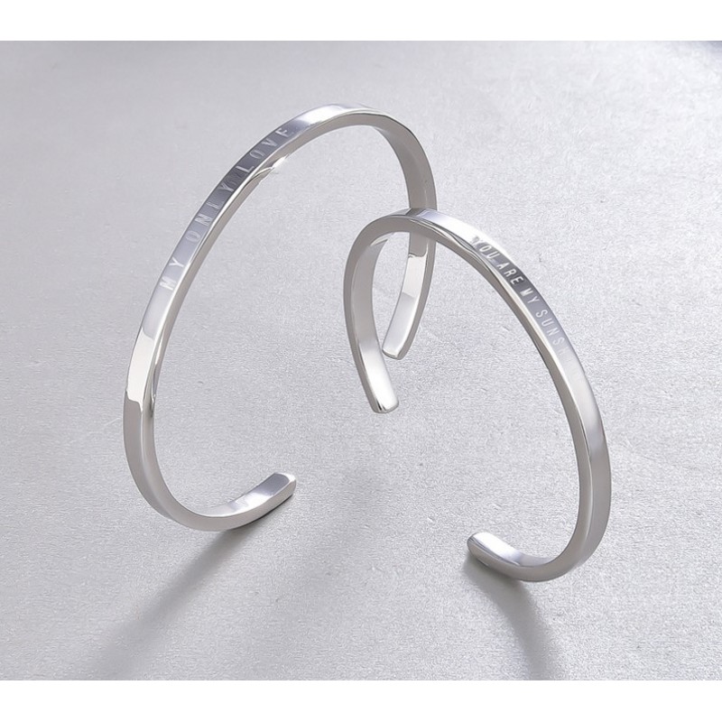 925 SILVER WOMEN MEN BANGLE