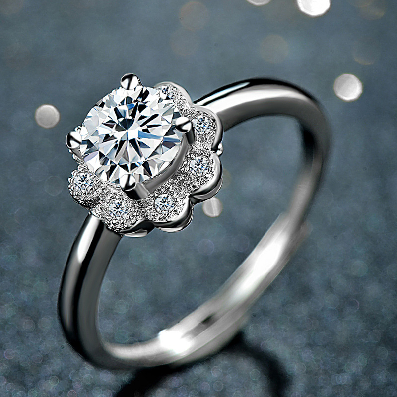 925 silver high quality engagement ring women ring