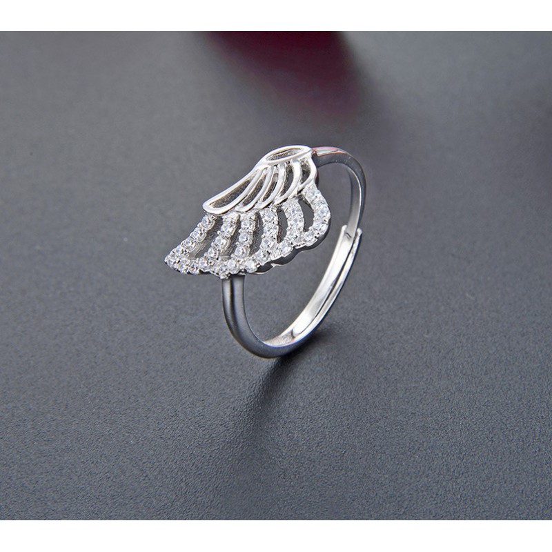 Angel wings 925 silver rings