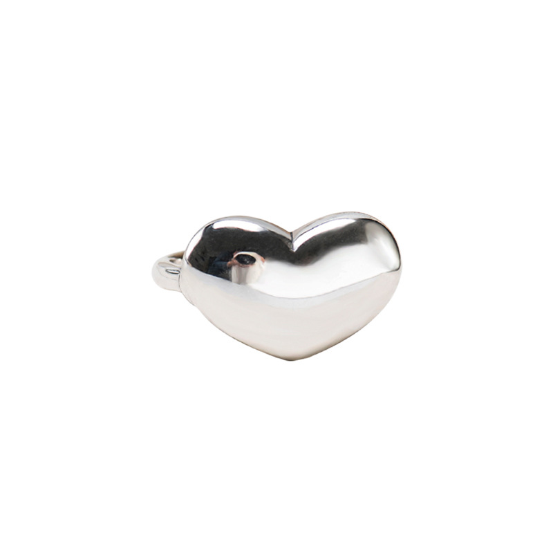 silver heart ring