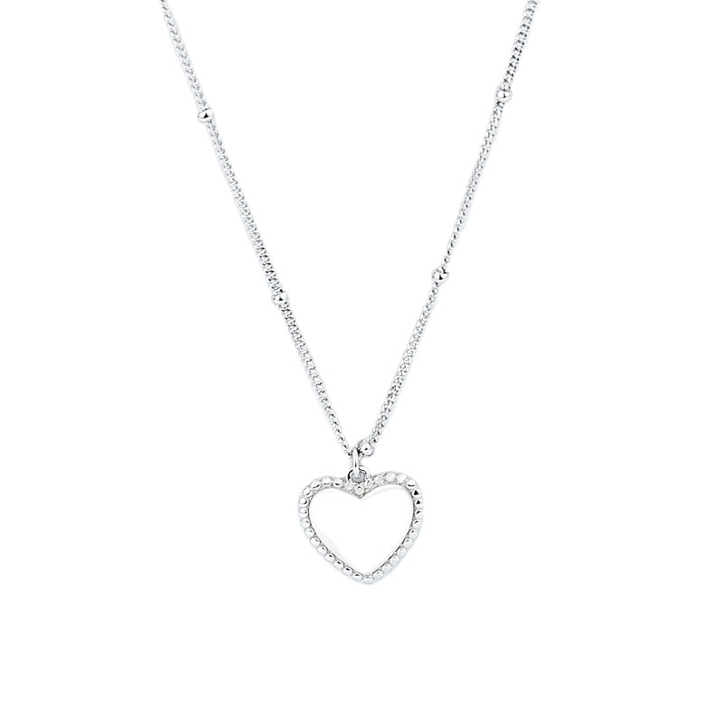 silver heart necklace