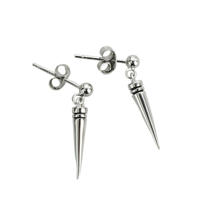 925 silver triangle earrings