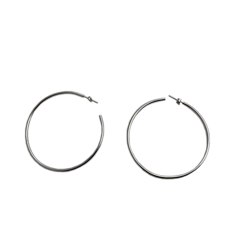 925silver circle earrings