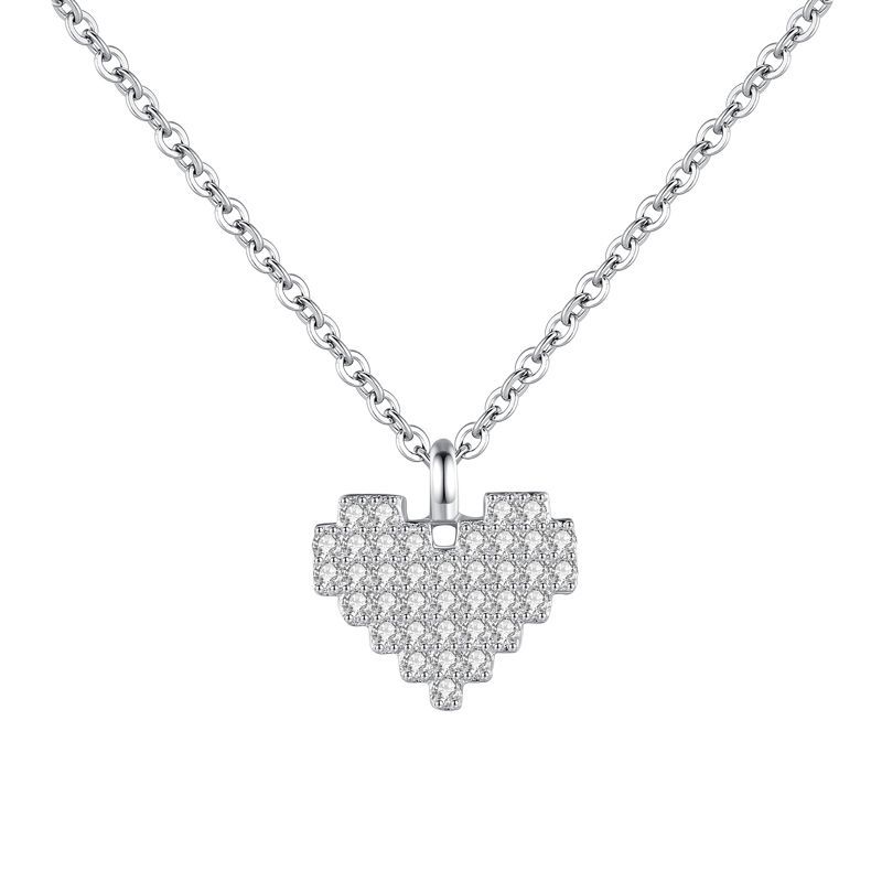 925 silver heart necklace