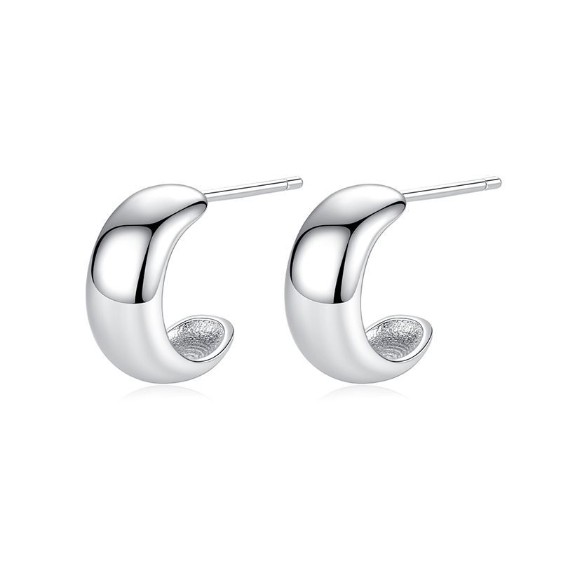 925 silver circle earrings