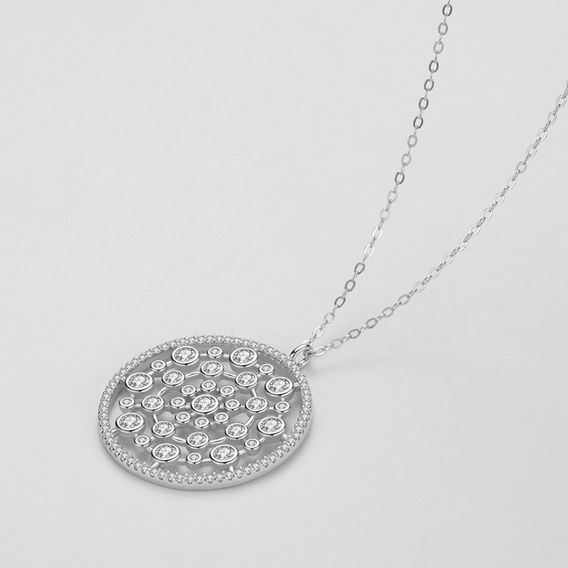 925 silver circle necklace