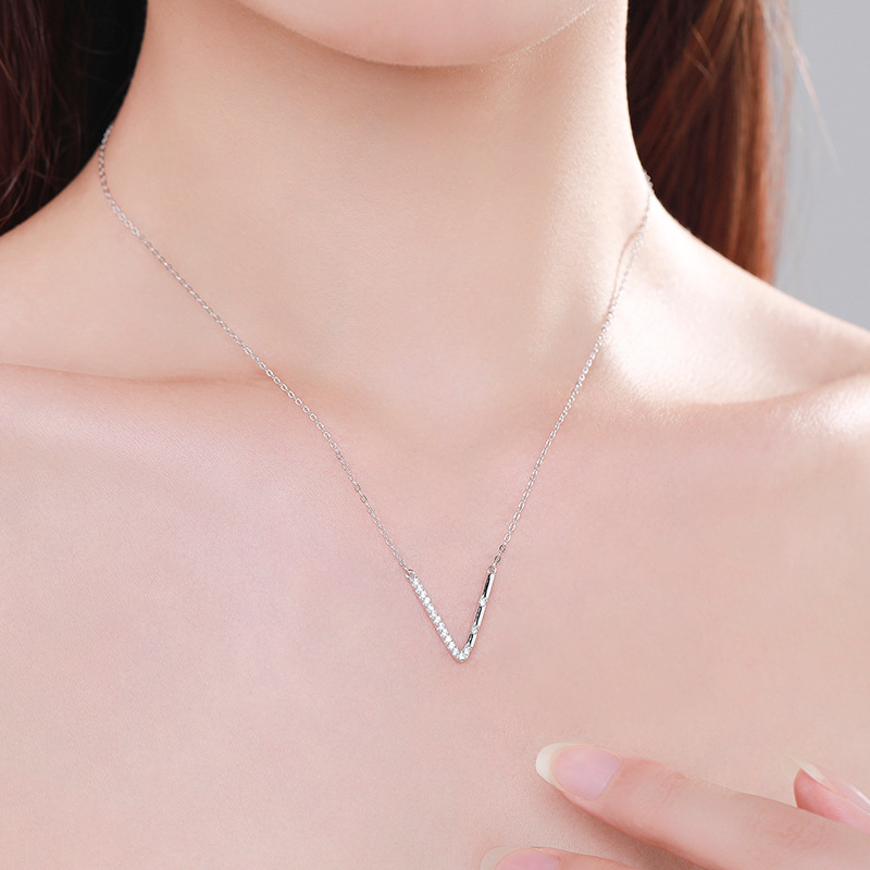 925 silver letter necklace