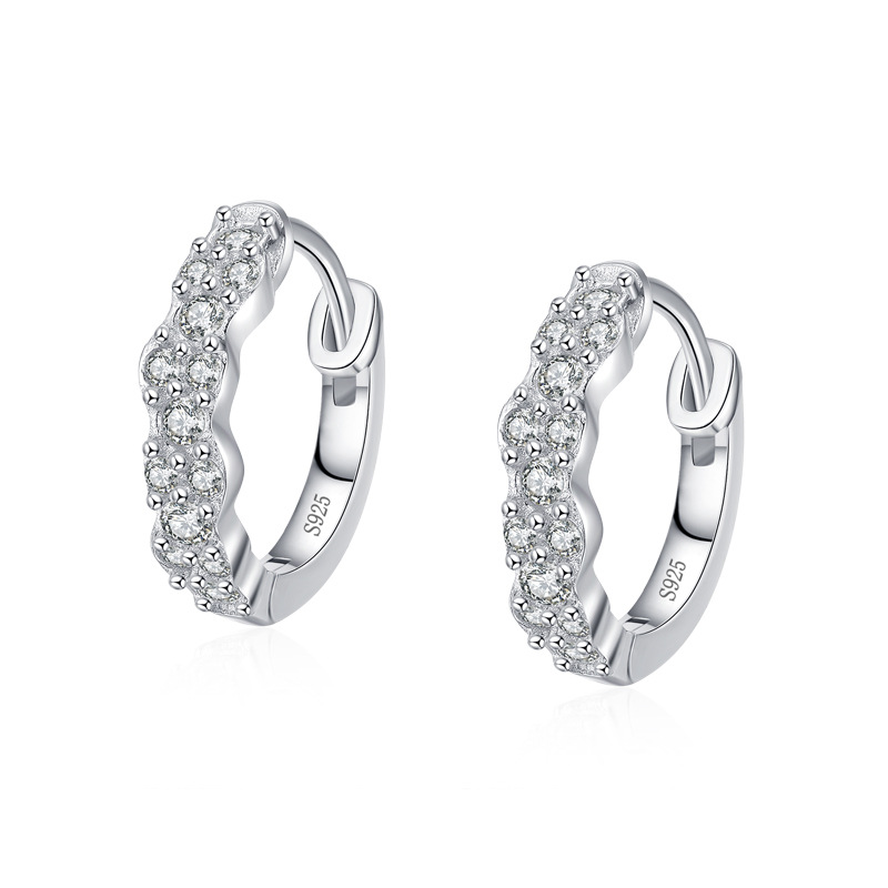 925 silver circle earrings