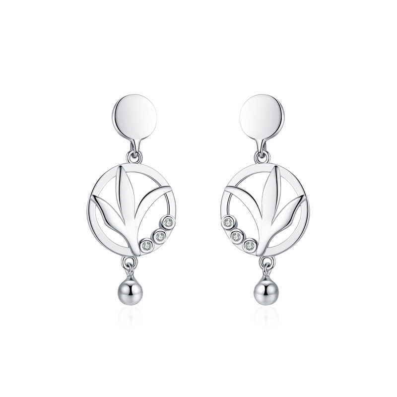 925 silver love tree earrings