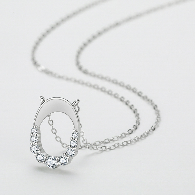 925 silver circle necklace