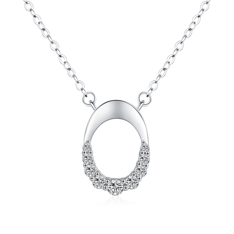 925 silver circle necklace