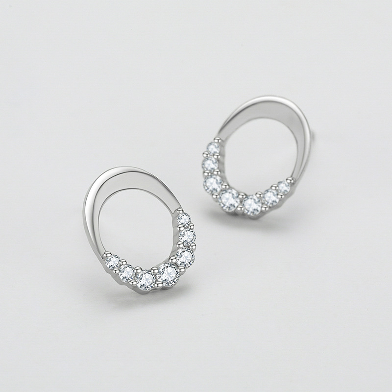 925 silver circle earrings