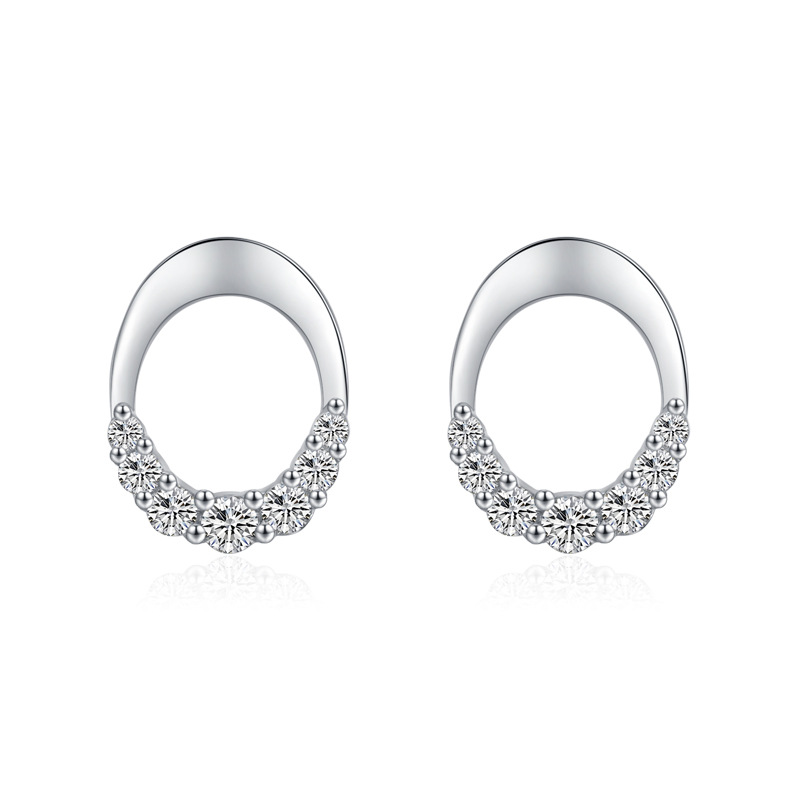 925 silver circle earrings