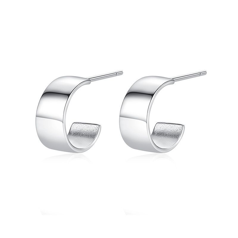 925 silver circle earrings