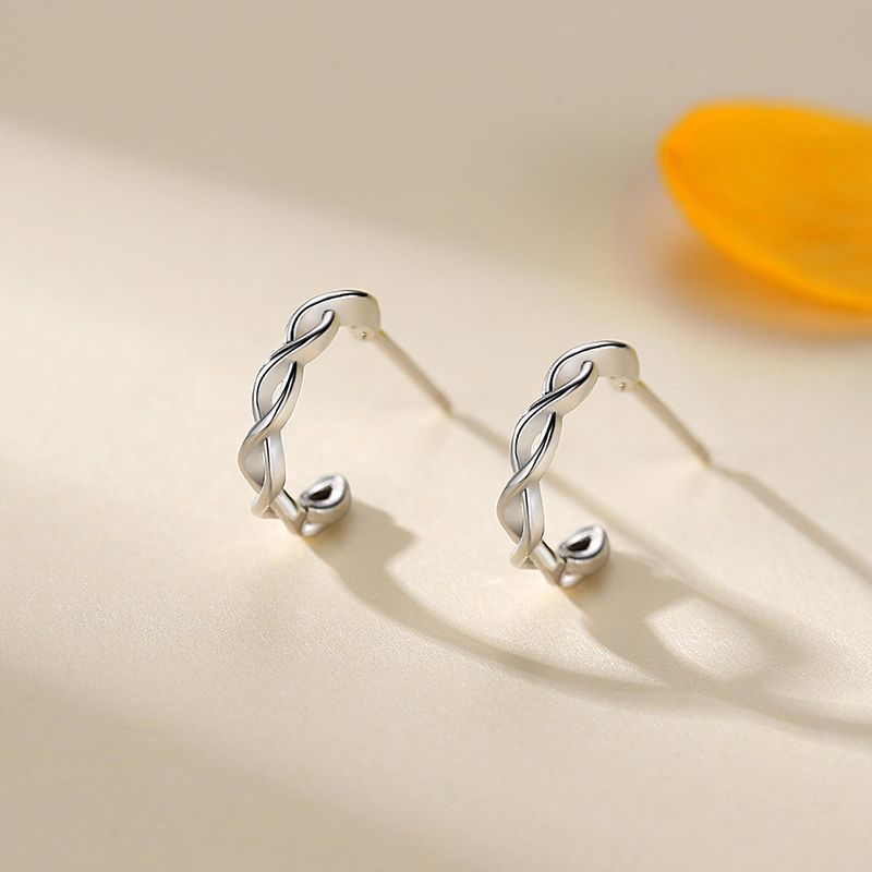 925 silver circle earrings