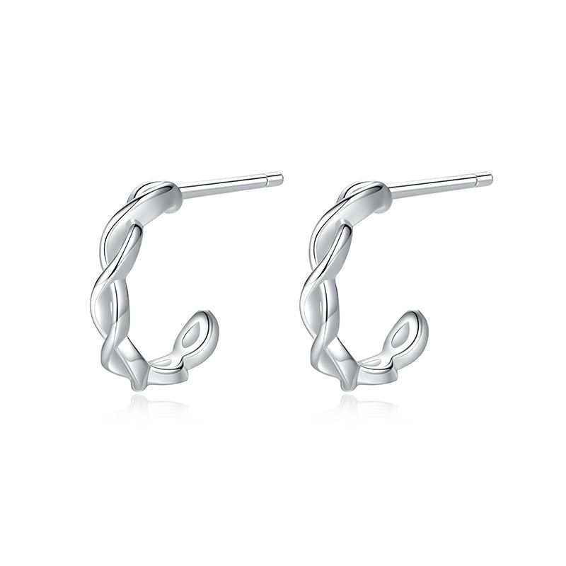 925 silver circle earrings