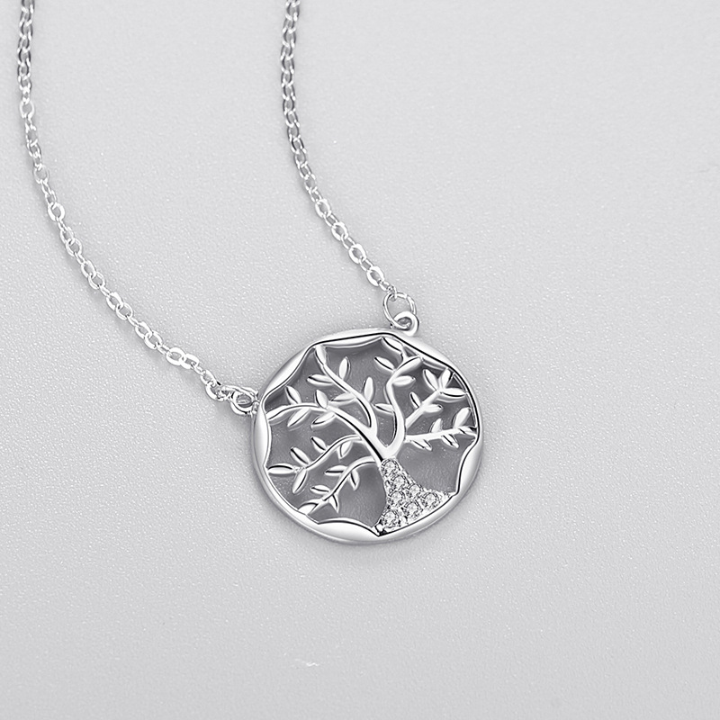 925 silver love tree necklace