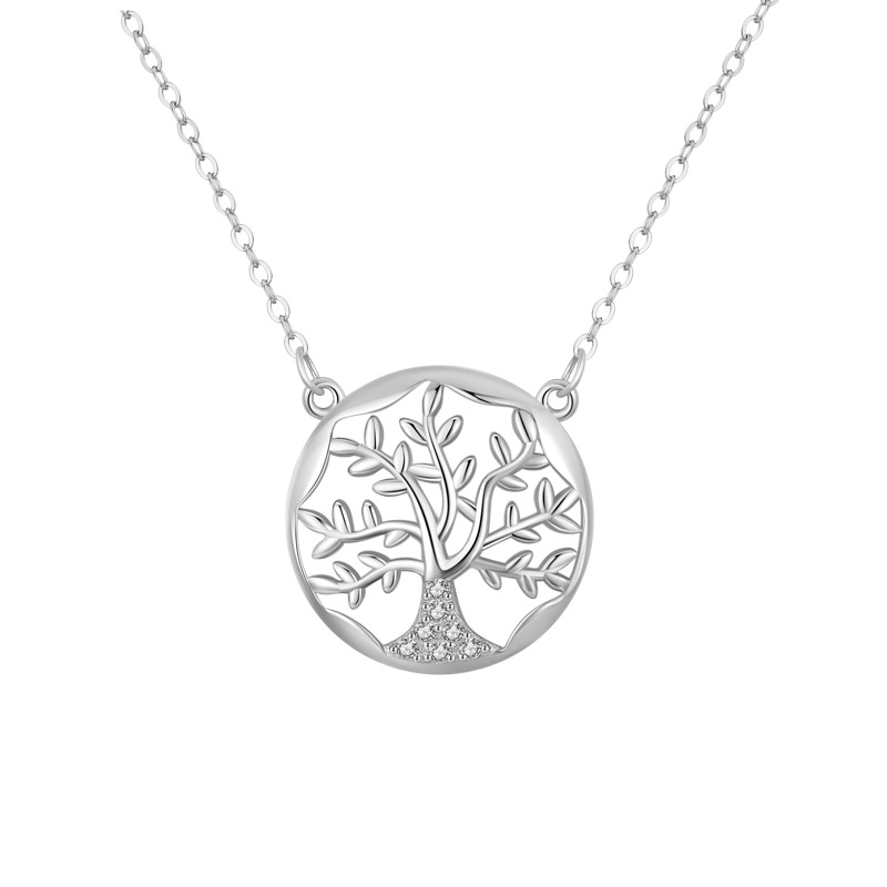 925 silver love tree necklace