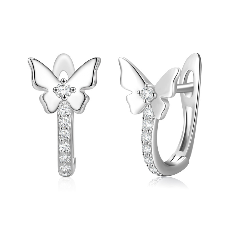 925 silver butterfly earrings