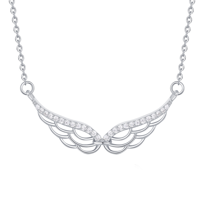 925silver angel necklace