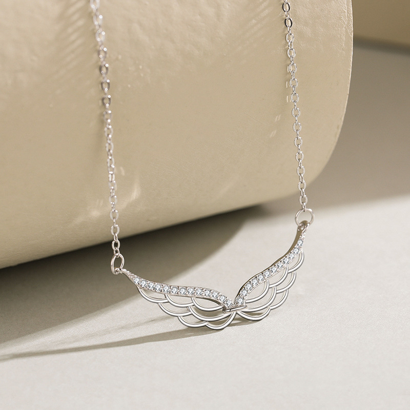 925silver angel necklace