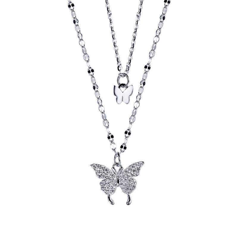 925 silver butterfly necklace