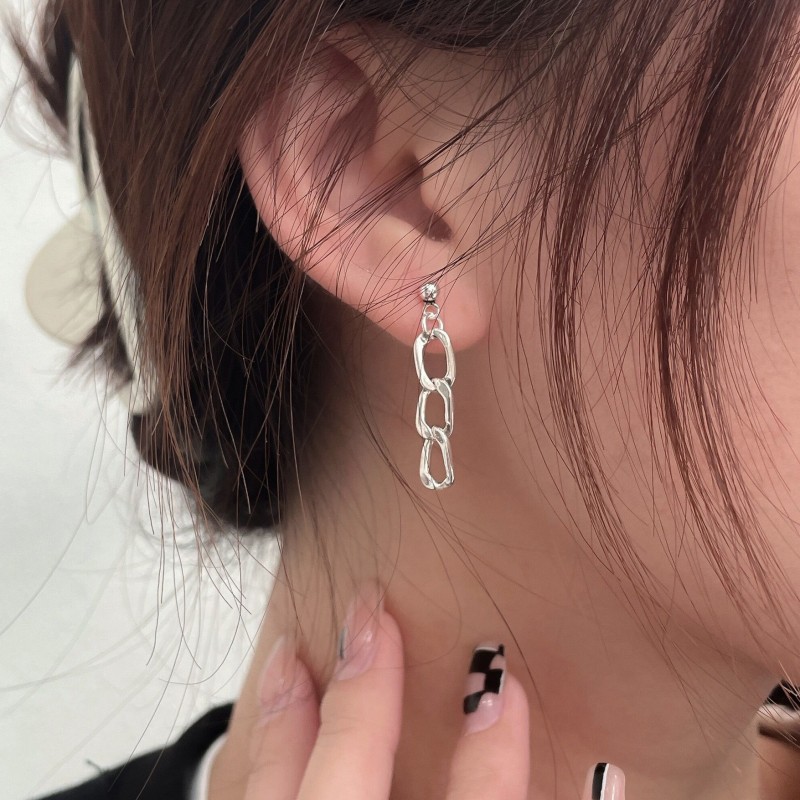 925silver circle earrings