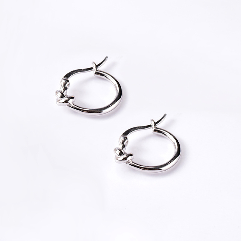 925 silver circle earrings