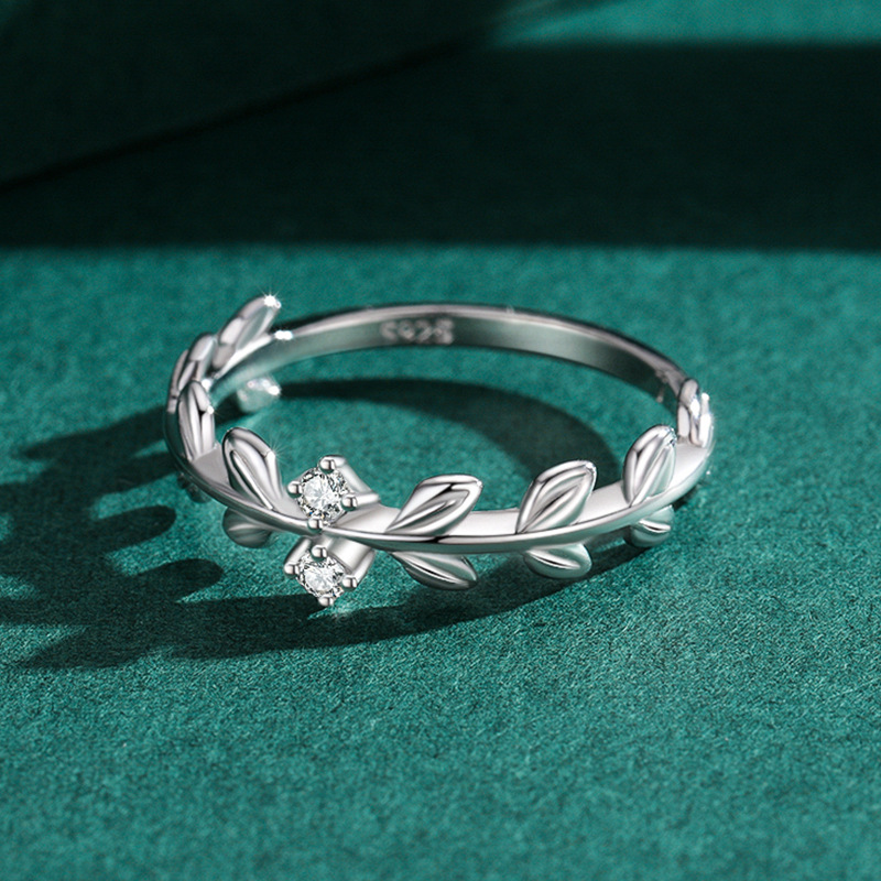 925 silver love tree ring