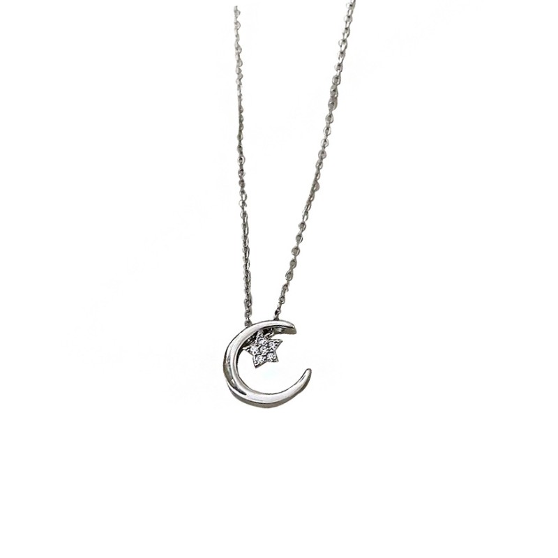 925 silver moon necklace