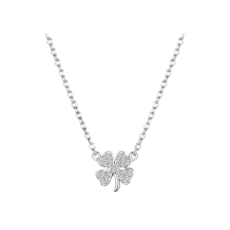 925 silver flower necklace